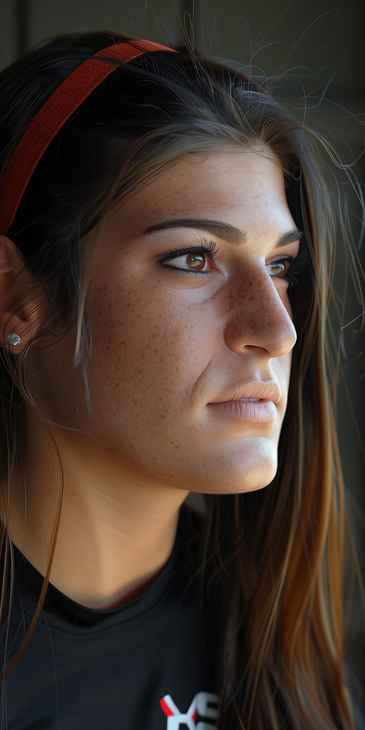 Paulina prieto cerame up close, face detailed