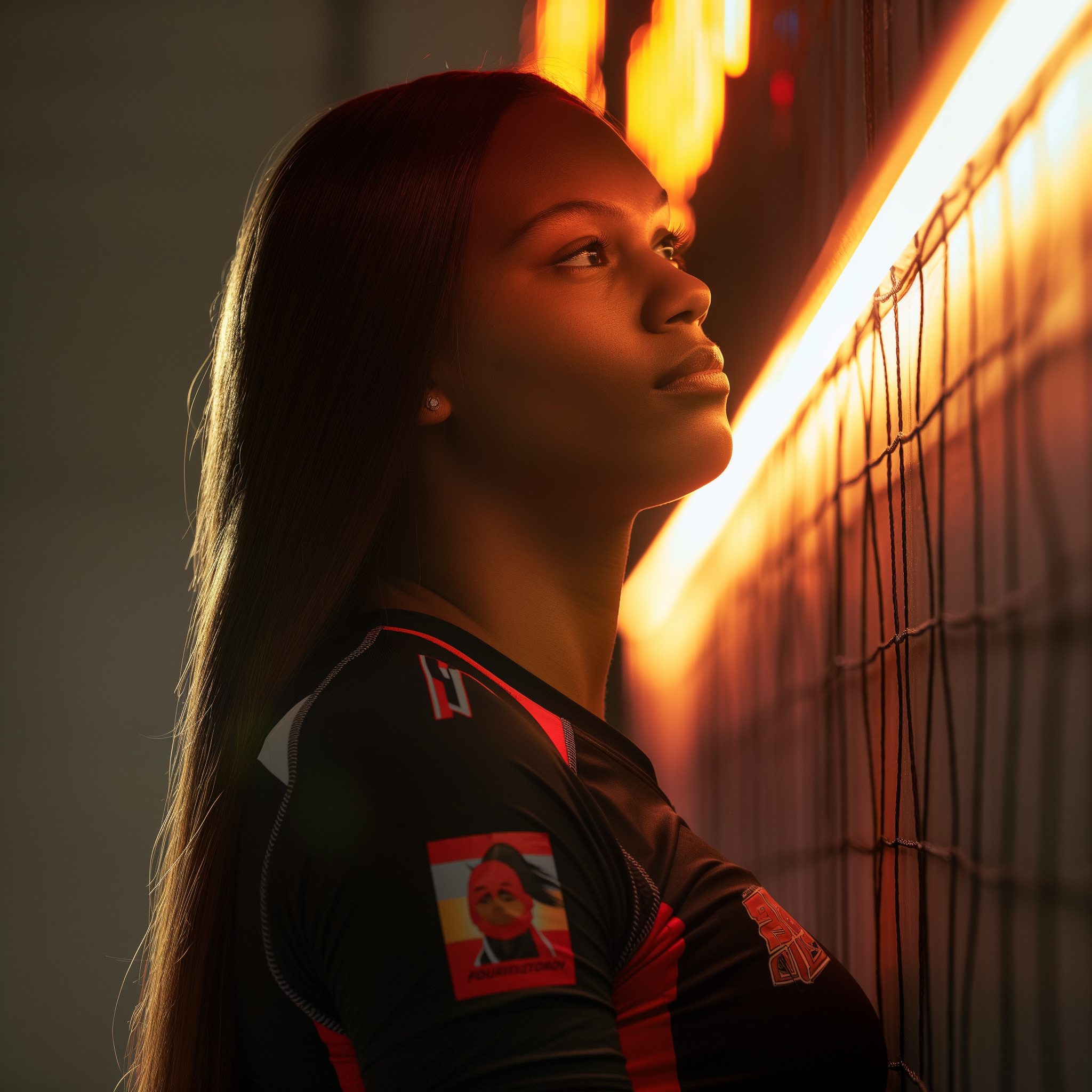 reagan cooper glowing volleyball net