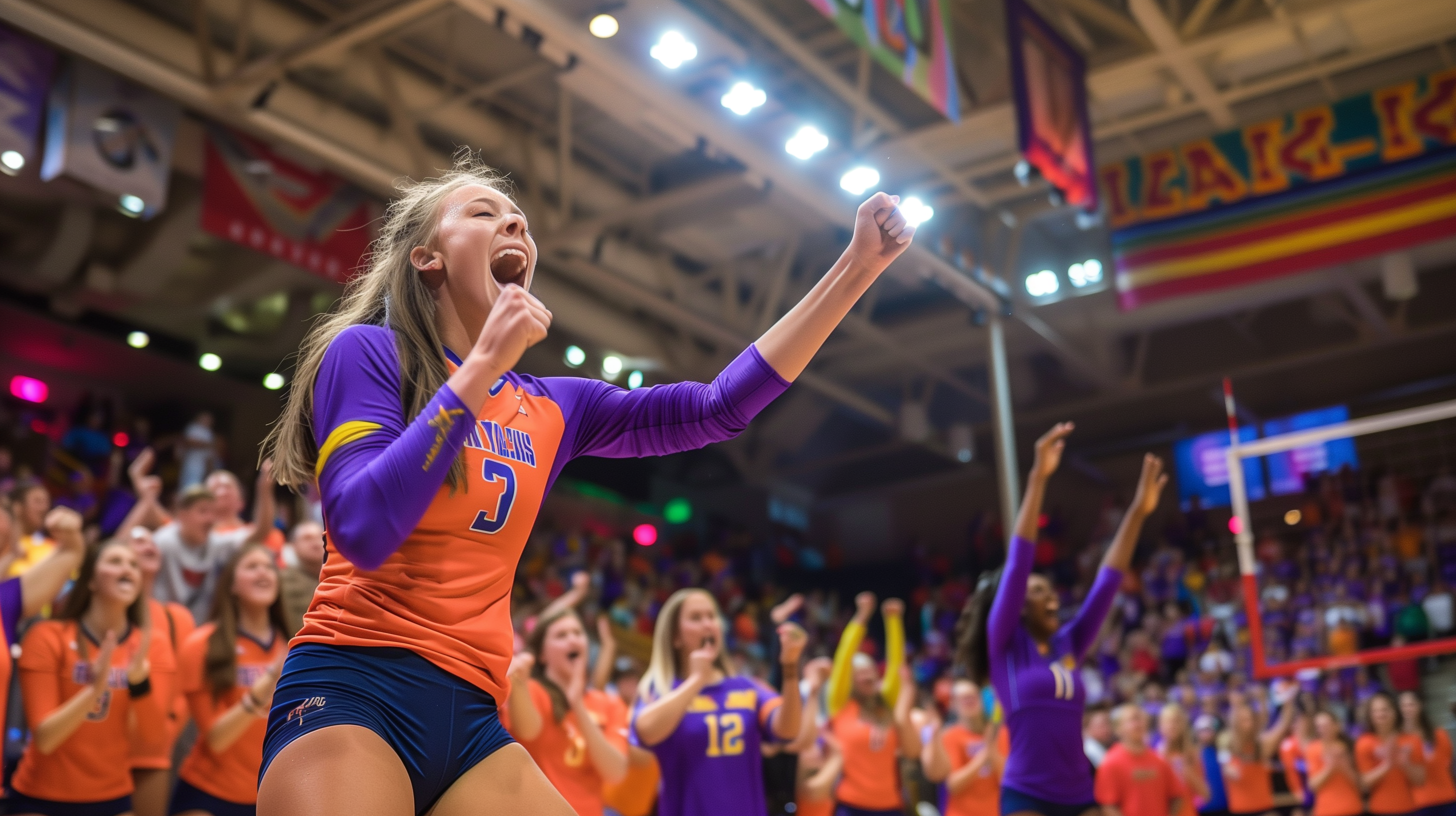 Dani Drews in LOVB volleyball match