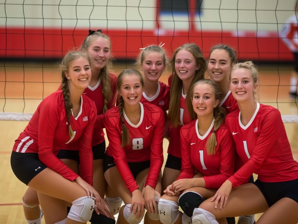 Kearney high school volleyball team photo, indoor court, Nebraska High School Volleyball Rankings Released 2024