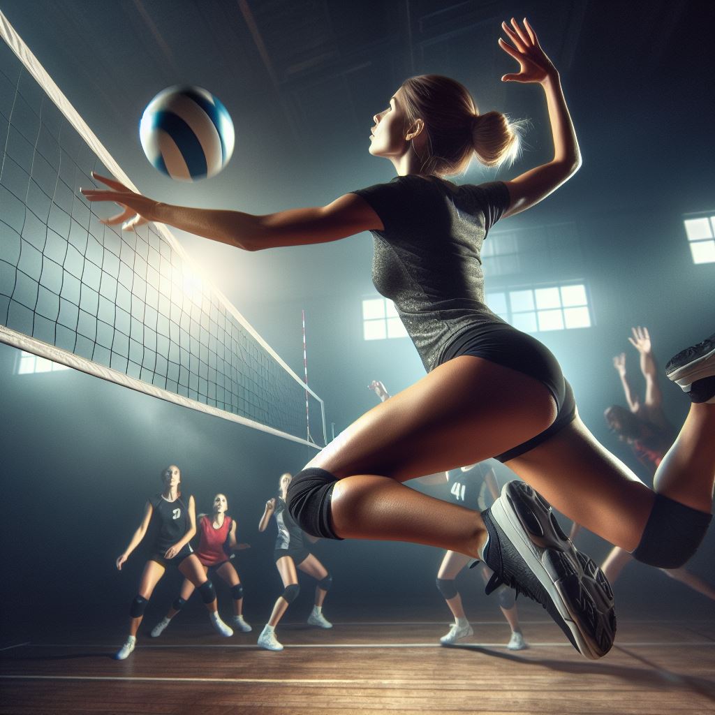 What is an assist in volleyball illustration