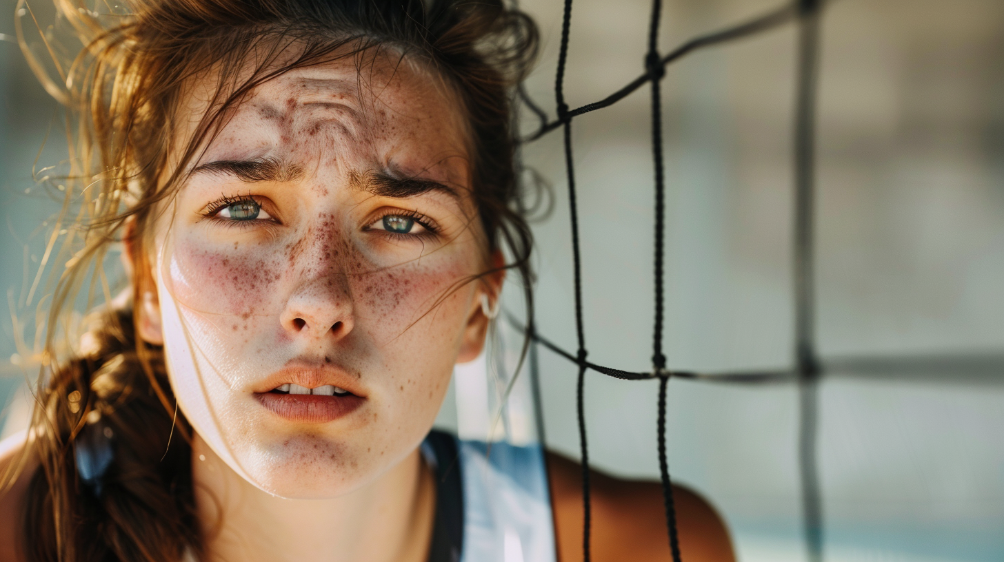 female volleyball player at net, What Volleyball Position is the Hardest
