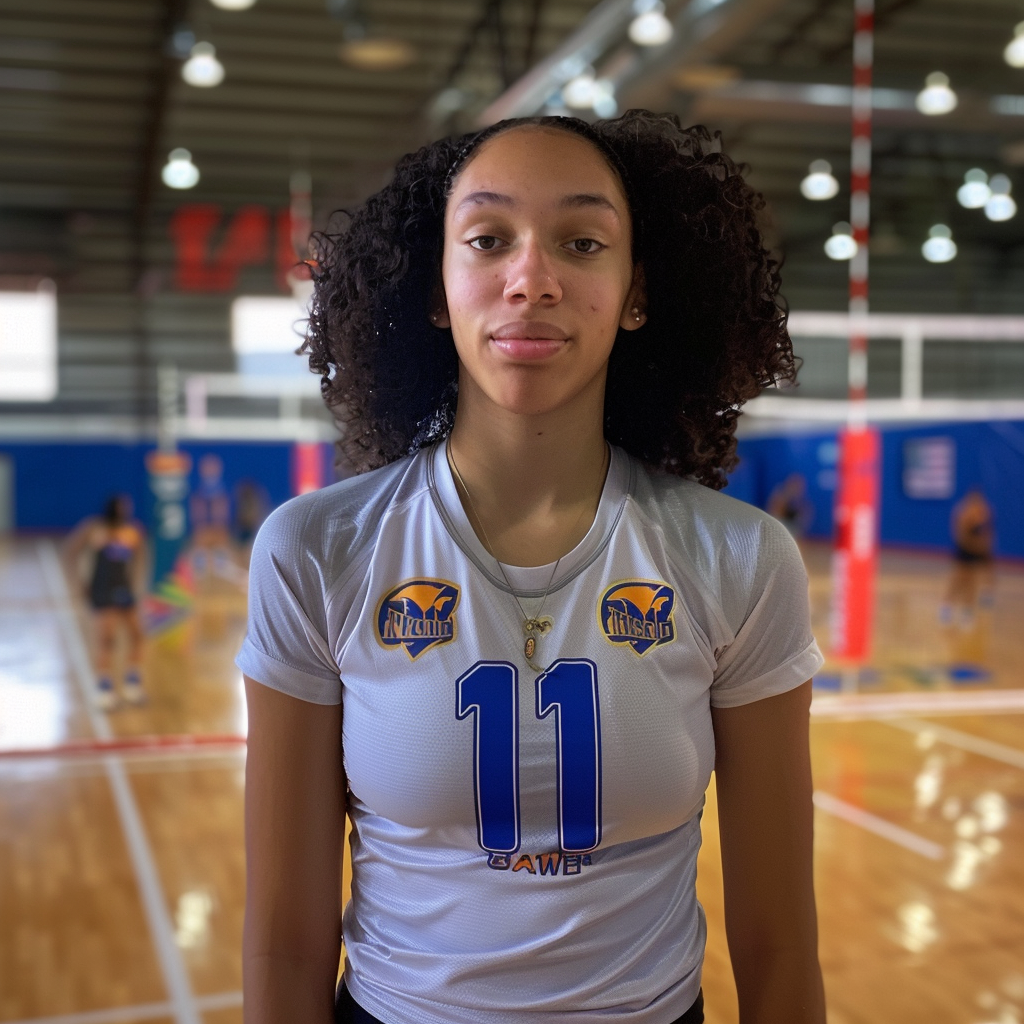 Ayanna Watson volleyball court